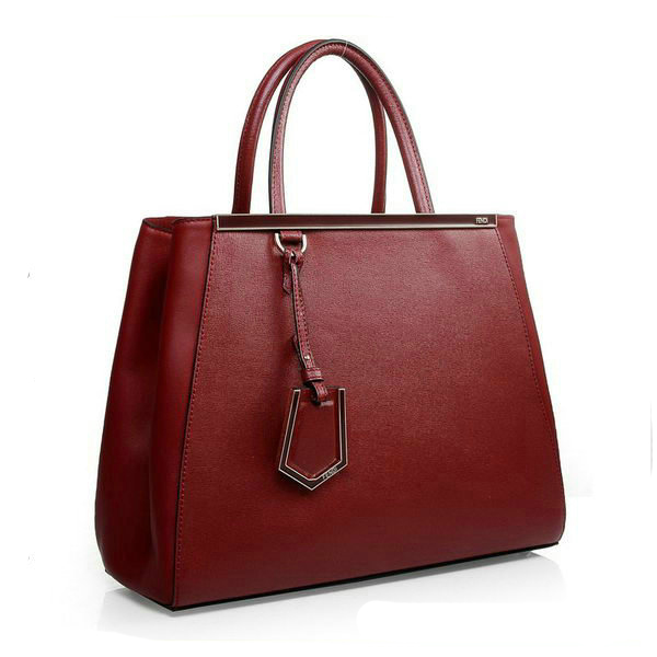 F2552M Fendi 2Jours cuoio originale Borsa F2552M Vino